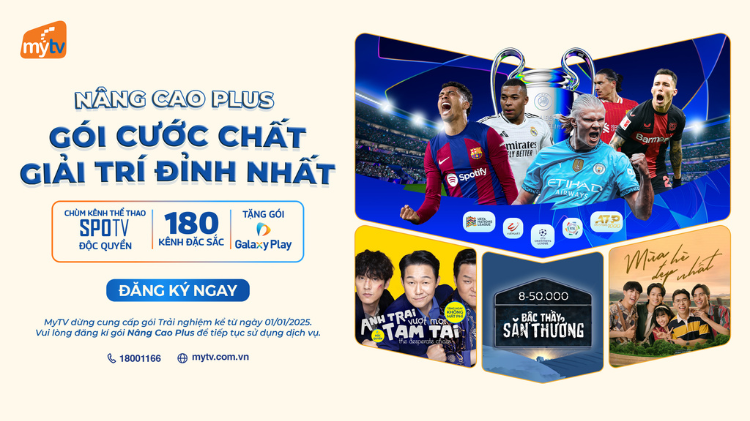 Thông báo: Truyền hình MyTV dừng cung cấp gói Trải Nghiệm