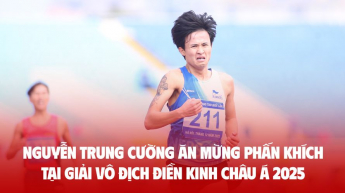 Sự thật khoảnh khắc Nguyễn Trung Cường ăn mừng phấn khích tại giải Vô địch điền kinh châu Á 2025