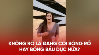 Không rõ là đang coi bóng rổ hay bóng bầu dục nữa?