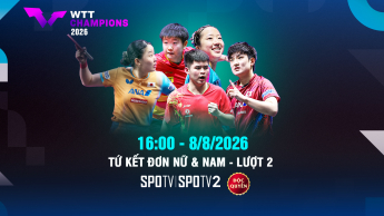Giải bóng bàn WTT Champions Yokohama 2026  Tứ kết đơn nữ & nam_lượt 2