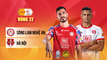 Sông Lam Nghệ An vs Hà Nội - Vleague 1 - Vòng 22