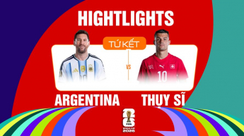 Argentina vs Thụy Sĩ Tứ kết FIFA World Cup 2026