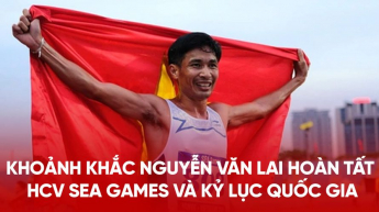 Khoảnh khắc Nguyễn Văn Lai hoàn tất cú đúp HCV SEA Games và kỷ lục quốc gia cực kỳ phấn khích