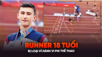 Runner 18 tuổi bị loại vì hành vi phi thể thao