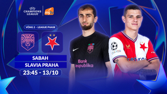 Sabah vs Slavia Praha League Phase Vòng 2 UEFA Champions League 2026/27
