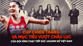Cúp Chiến Thắng và mục tiêu vượt châu lục của đội hình chạy tiếp sức 4x400m nữ Việt Nam