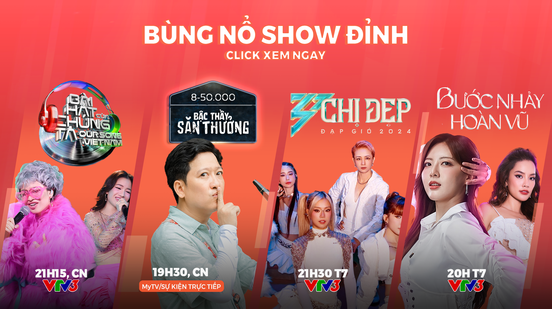 Đỉnh chóp: Hé lộ dàn Gameshow mới cuối tuần